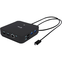 i-tec USB-C DP Dual HDMI Docking Station, Dockingstation schwarz, Power Delivery 100 W, HDMI, DP
