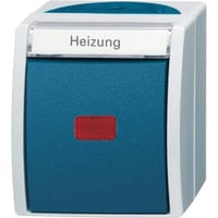 0 Heizungsnotschalter AP mit Namensschild 2601/2 SKWNH-53 grau, Retail