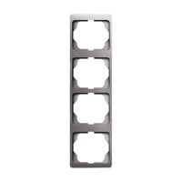 0 Rahmen vierfach senkrecht alpha 1734 KA-20 platin, Retail