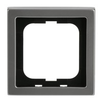 Busch-Jaeger Rahmen einfach aus Edelstahl mit Anti-Fingerprint-Oberfläche, Maße 80 x 80 x 11 mm edelstahl, Retail