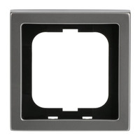 Busch-Jaeger Rahmen einfach aus Edelstahl mit Anti-Fingerprint-Oberfläche, Maße 80 x 80 x 11 mm edelstahl, Retail