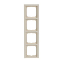 Busch-Jaeger Rahmen vierfach Kunststoff weiß, Retail