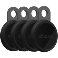 Chipolo LOOP wiederaufladbarer Tracker 4er-Pack, Ortungstracker anthrazit