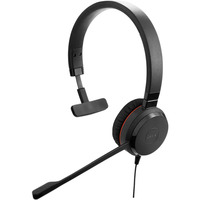 Jabra Evolve 30 II, Headset schwarz, Microsoft Teams-Version, 3,5 mm Klinkenstecker, USB C und USB A, Mono