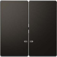 Merten Doppelwippe für Serien- und Doppeltaster-Einsatz, 2-fach, Abdeckung anthrazit, Retail