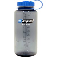 Nalgene Trinkflasche "Wide Mouth Sustain" 1 Liter, 32oz transparent/grau, Weithalsflasche