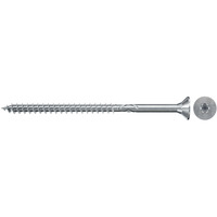 fischer Spanplattenschraube ClassicFast II 4,5x70 Senkkopf TX 200 Stück, mit Teilgewinde, verzinkt