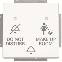 Busch-Jaeger Klingeltasteneinsatz Do Not Disturb Make Up Room, Taster weiß, Retail