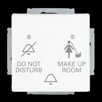 Busch-Jaeger Klingeltasteneinsatz Do Not Disturb Make Up Room, Taster weiß, Retail
