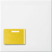 Busch-Jaeger Zentralscheibe als Abdeckung für Abstelltaster mit LED-Erinnerungslampe weiß, Retail