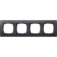 Gira Abdeckrahmen vierfach mit Zwischenrahmen, Abdeckung anthrazit, Retail