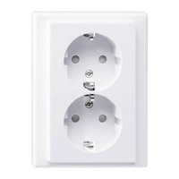 Merten Schutzkontakt-Doppelsteckdose Retail