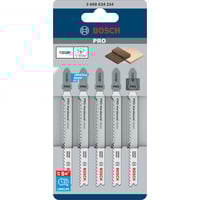 Bosch PRO Hardwood clean Stichsägeblatt T 101 BF, 100mm 5 Stück