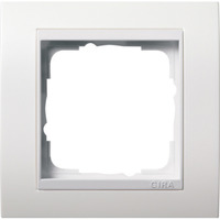Gira Abdeckrahmen 1fach, Abdeckung weiß (glänzend), Retail