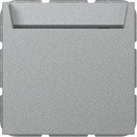 Gira Hotel-Card Schließer mit Neutralleiterklemme einpolig, Taster aluminium, Retail