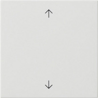 Gira Wippe einfach mit Pfeilsymbolen glänzend System 55 Bedienwippe als Ersatz weiß, Retail