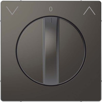 Merten Zentralplatte Rolltast-Rastschalter Einsatz Thermoplast lackiert matt anthrazit, Retail