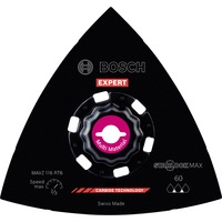 Bosch Professional Expert Carbide Schleifplatte MAVZ 116 RT6 MultiMaterial, Ø 116mm, Schleifscheibe Starlock Max, K60