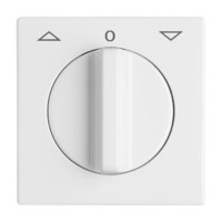 Busch-Jaeger Zentralscheibe Jalousie Drehgriff 2142 DR-34, Abdeckung weiß, Retail