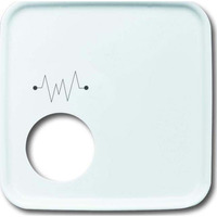 Busch-Jaeger Zentralscheibe für Rufeinheit als Steckkontakte 2548-020 F-214, Abdeckung weiß, Retail