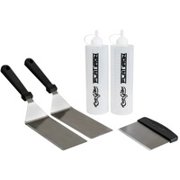 Char-Griller Grillplatten Starterset für Flat Iron Griddle, Grillbesteck 