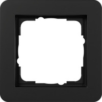 Gira Abdeckrahmen einfach, lackierte matte Oberfläche, bruchsicher, Kunststoff Thermoplast schwarz (matt), Retail