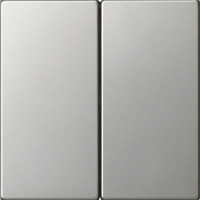 Gira Wippe zweifach unbedruckt System fünfzig fünf edelstahl, Retail