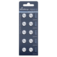 MediaRange Premium Alkaline Knopfzellen, AG13|LR44|1.5V, 10er, Batterie 10 Stück