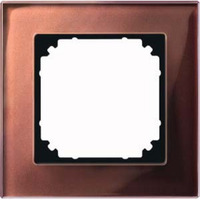 Merten Rahmen Glas einfach, glänzend, halogenfrei, Schutzart IP20, Klemm- und Schraubbefestigung Retail