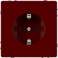 Merten Schutzkontakt-Steckdose mit Steckklemmen MEG2300-6006 rot, Retail