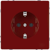 Merten Schutzkontakt-Steckdose mit Steckklemmen MEG2300-6006 rot, Retail