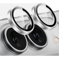Nevox NEVOGLASS 3D Kameraschutz, Schutzfolie transparent/silber, iPhone Duo