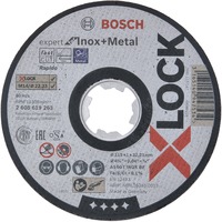Bosch PRO Stainless Steel and Metal X-LOCK Trennscheibe, Ø 115mm Bohrung 22,23mm, AS 60 T INOX BF, gerade