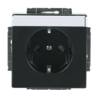 Busch-Jaeger Schutzkontaktsteckdose Einsatz 20 EUCNB-885 schwarz (matt), Retail