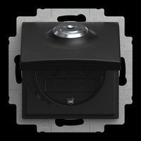 Busch-Jaeger Steckdosen Einsatz 20 EUKBSL-915 schwarz, Retail