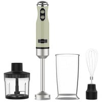 Cecotec Stabmixer Power RetroGreen 1200MAX Cream&Crush grün, 1.200 Watt, mit Zerkleinerer und Schneebesen