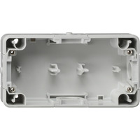 Gira Gehäuseunterteil zwei fach waagerecht für wassergeschützt Aufputz IP44 Ersatzteil grau, Retail