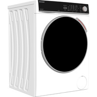 SHARP ES-MNFL814CWA-DE , Waschmaschine weiß/schwarz, WIFI, Advanced Inverter Motor