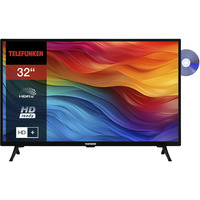 Telefunken XH32SO550SD, LED-Fernseher 80 cm (32 Zoll), schwarz, WXGA, Tripple-Tuner, DVD-Player