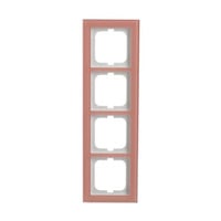 0 Abdeckrahmen 4-fach rosa, Retail