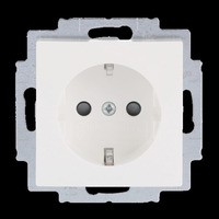 Busch-Jaeger Schutzkontakt Steckdosen Einsatz 20 EURB-914 weiß, Retail