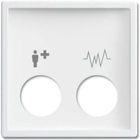 Busch-Jaeger Zentralscheibe studioweiß, Abdeckung weiß, Retail