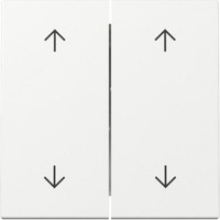 Gira Wippe zweifach mit Pfeilsymbolen, Abdeckung weiß, Retail