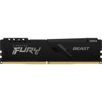 Kingston FURY DIMM 8 GB DDR4-3600, Arbeitsspeicher schwarz, KF436C17BB/8, Beast, INTEL XMP