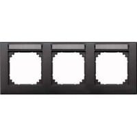 Merten Rahmen drei fach beschriftbar waagerecht anthrazit, Retail