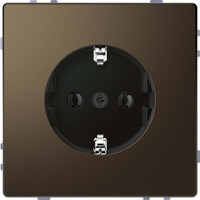 Merten Schutzkontaktsteckdose mit Steckklemmen bronze, Retail