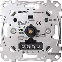 Merten Universal-Drehdimmer-Einsatz 20 bis 600 Watt/Voltampere MEG5139-0000 Retail