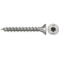 fischer Spanplattenschraube PowerFast II 4,5x35 Senkkopf TX 200 Stück, mit Vollgewinde, Edelstahl A4