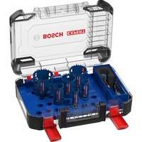 Bosch Professional EXPERT Multi Material PC Plus Lochsägen-Set, Ø 22-68mm, 9-teilig mit Power Change Plus Adapter, Koffer