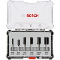 Bosch Professional Nutfräser-Set, 6-teilig 6mm-Schaft